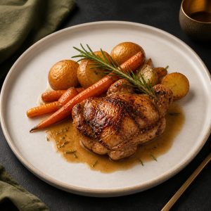 Kippendij van de grill